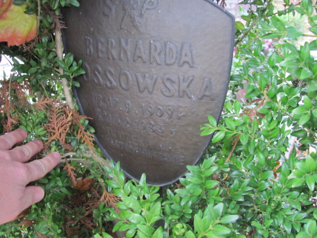 Bernarda Ossowska 1909 Sztum - Grobonet - Wyszukiwarka osób pochowanych