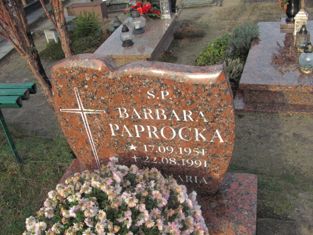 Barbara Paprocka 1951 Sztum - Grobonet - Wyszukiwarka osób pochowanych