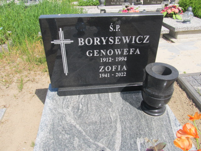 Zofia Borysewicz 1941 Sztum - Grobonet - Wyszukiwarka osób pochowanych