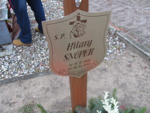 Hilary Snopek 1941 Sztum - Grobonet - Wyszukiwarka osób pochowanych