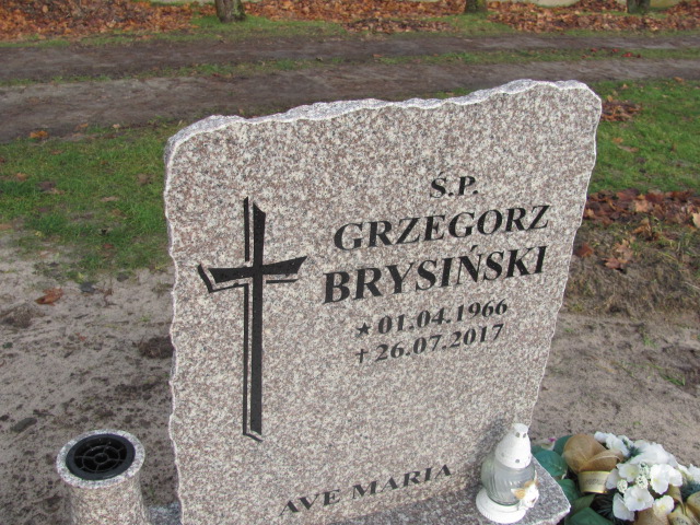 Grzegorz Brysiński 1966 Sztum - Grobonet - Wyszukiwarka osób pochowanych
