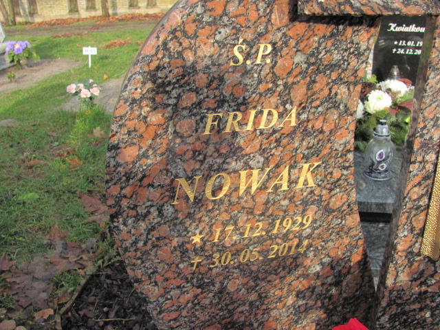 Frida Nowak 1929 Sztum - Grobonet - Wyszukiwarka osób pochowanych