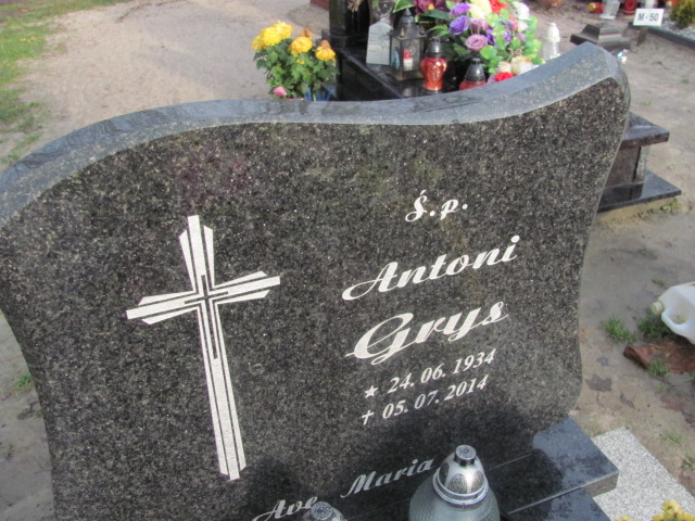 Antoni Grys 1934 Sztum - Grobonet - Wyszukiwarka osób pochowanych